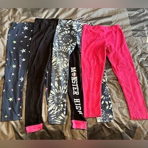 Girls 7-8 Leggings Lot of 4